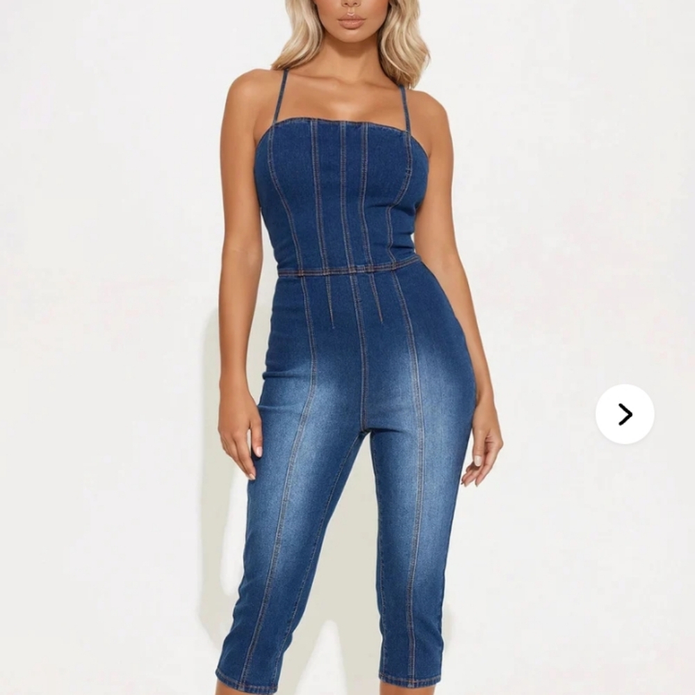 Blue Denim Jumpsuit